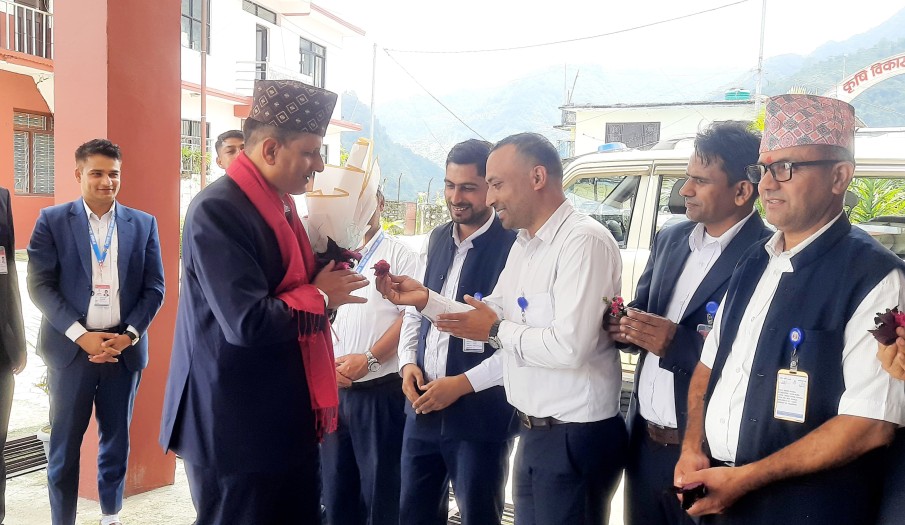 प्रमुख जिल्ला अधिकारी श्री निराजन घिमिरेको स्वागत कार्यक्रम असार १, २०८३